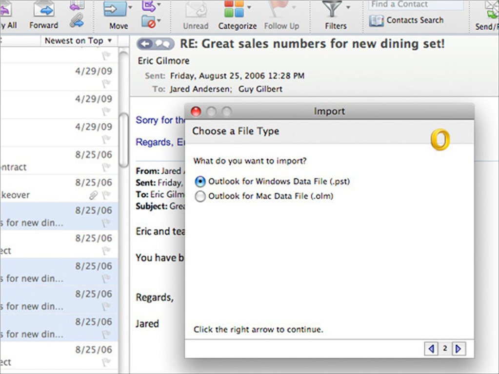 outlook for mac computer contacts